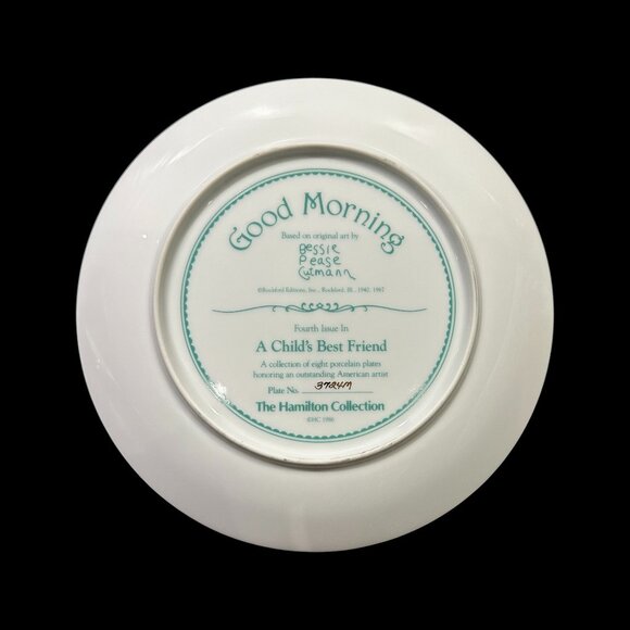 Vintage Bessie Pease Gutmann Porcelain Collector Plates, Child & Dog, Set of 4 - Picture 9 of 10